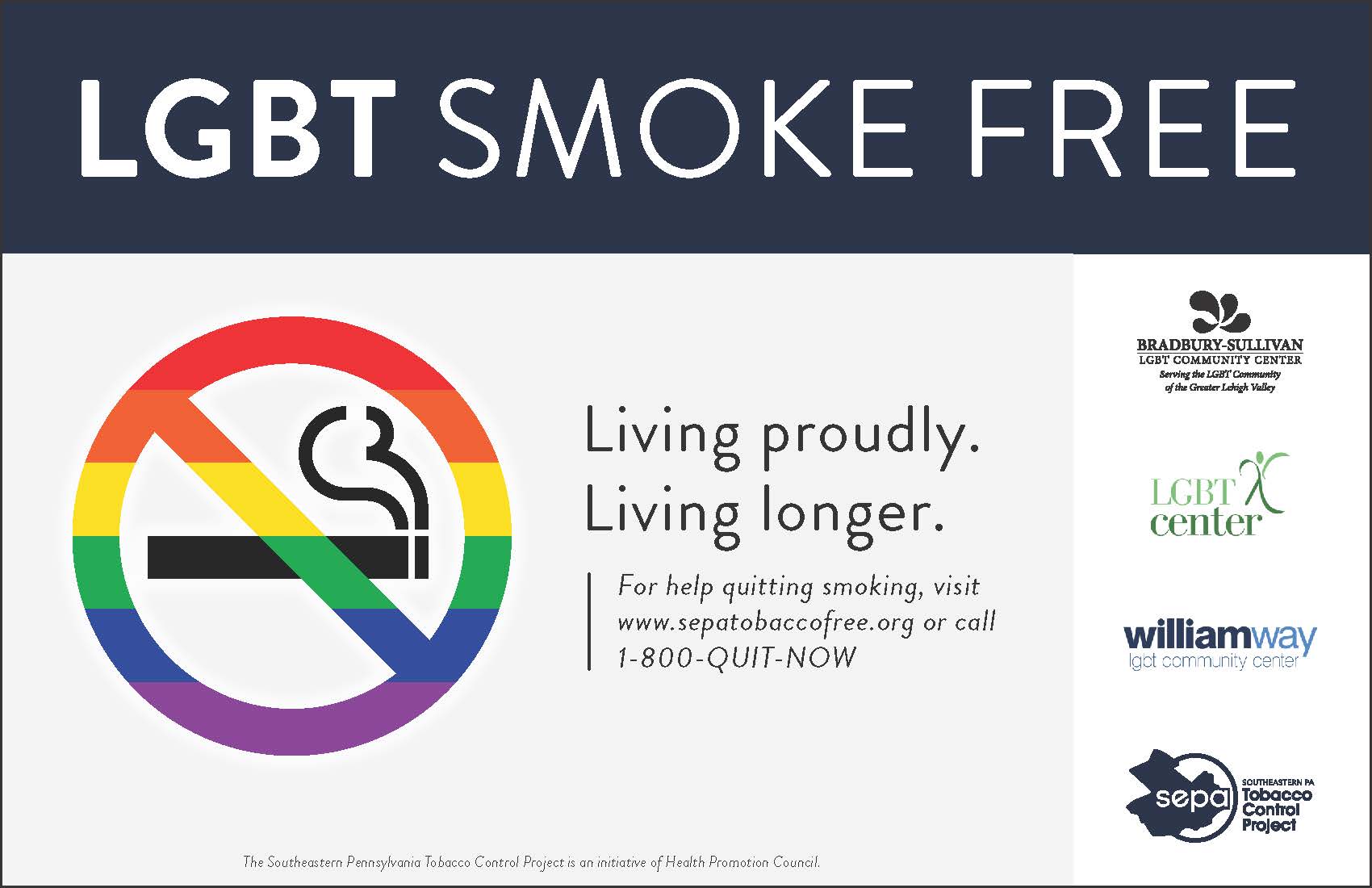 #Living ProudlyLiving Longer – LGBT Smoke Free in Pennsylvania image